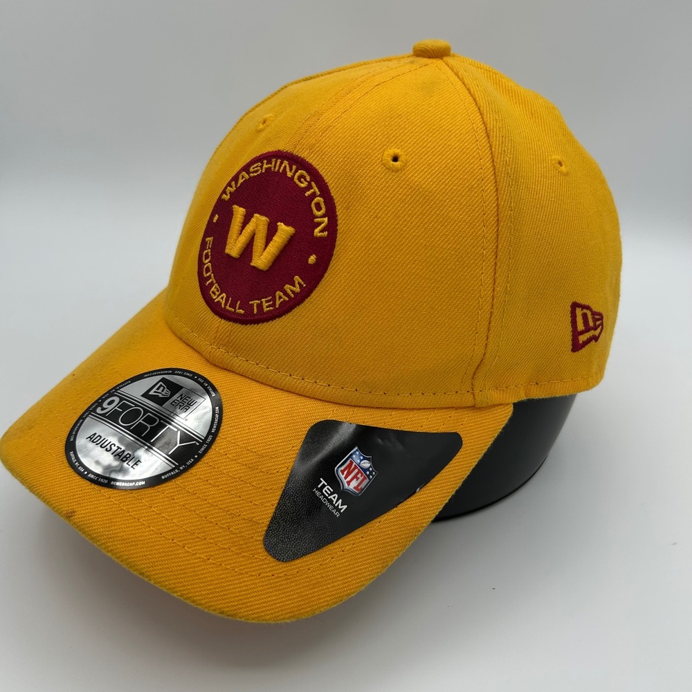 Washington Football Team New Era Hat 9FORTY Unisex OSFA Gold Sportswear Fan Gear